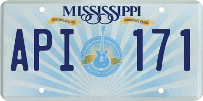 MS license plate API171