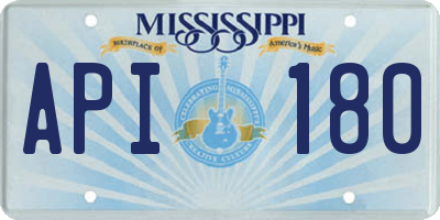 MS license plate API180