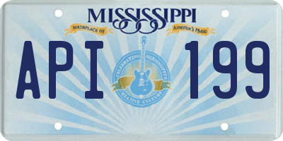 MS license plate API199