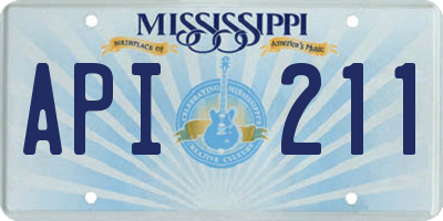 MS license plate API211