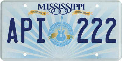 MS license plate API222
