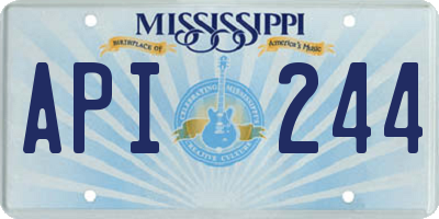 MS license plate API244