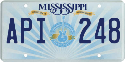 MS license plate API248