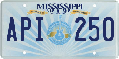 MS license plate API250
