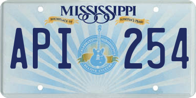 MS license plate API254
