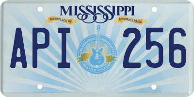 MS license plate API256