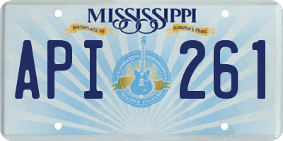 MS license plate API261