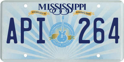 MS license plate API264