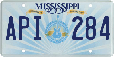 MS license plate API284