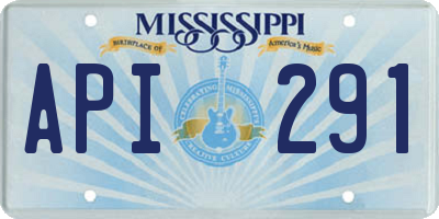 MS license plate API291