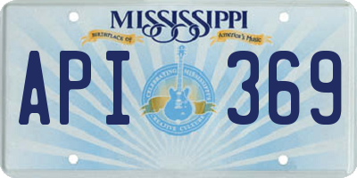 MS license plate API369