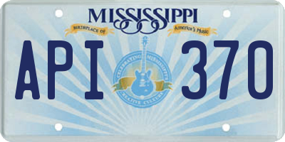 MS license plate API370