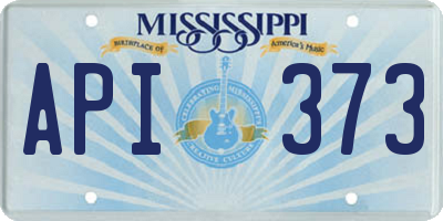 MS license plate API373