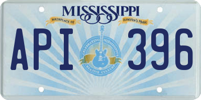 MS license plate API396