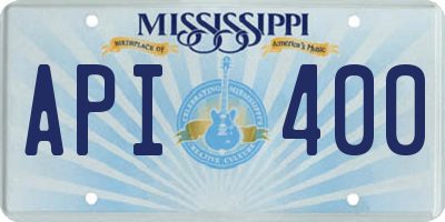 MS license plate API400