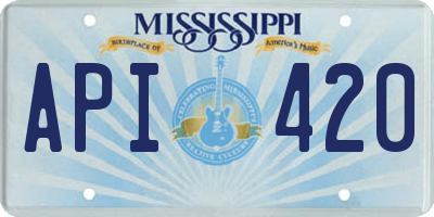 MS license plate API420