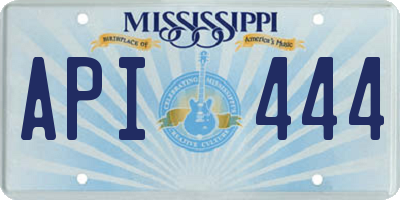 MS license plate API444