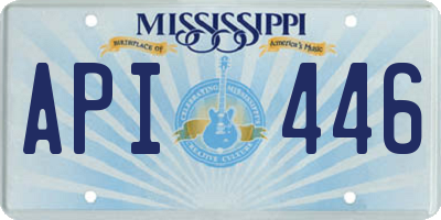 MS license plate API446