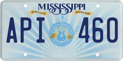 MS license plate API460