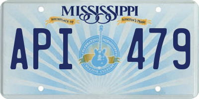 MS license plate API479
