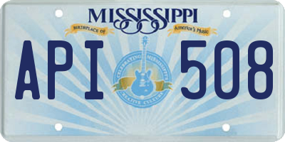 MS license plate API508