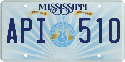 MS license plate API510