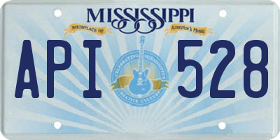 MS license plate API528
