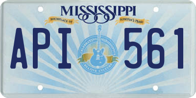 MS license plate API561