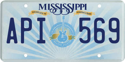 MS license plate API569