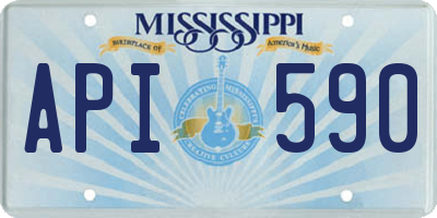 MS license plate API590