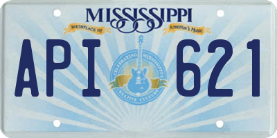 MS license plate API621