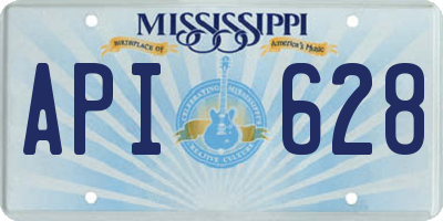 MS license plate API628