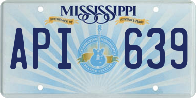 MS license plate API639