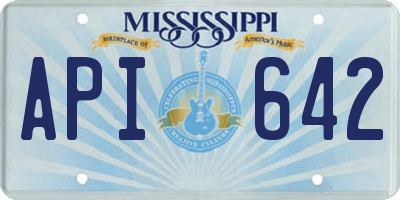 MS license plate API642