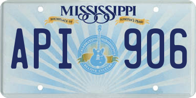 MS license plate API906