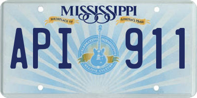 MS license plate API911