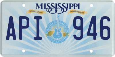 MS license plate API946