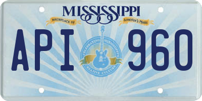 MS license plate API960