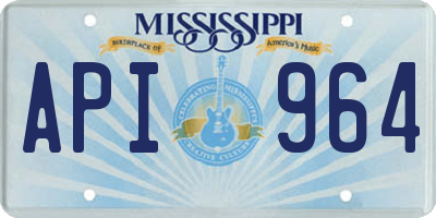 MS license plate API964