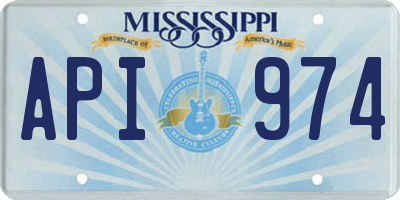 MS license plate API974