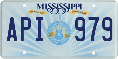 MS license plate API979
