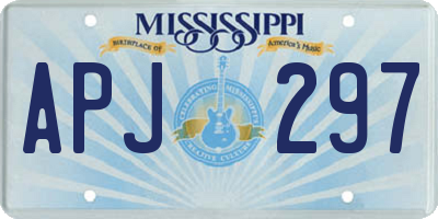 MS license plate APJ297
