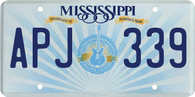 MS license plate APJ339