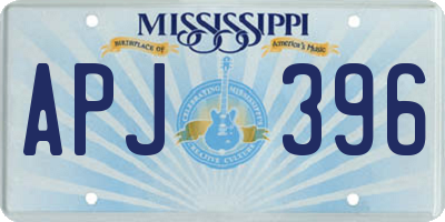 MS license plate APJ396