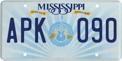 MS license plate APK090