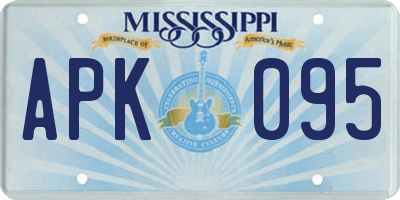 MS license plate APK095