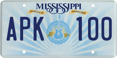 MS license plate APK100
