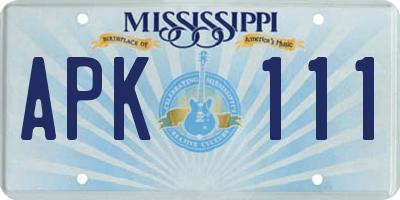 MS license plate APK111