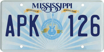 MS license plate APK126