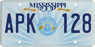 MS license plate APK128